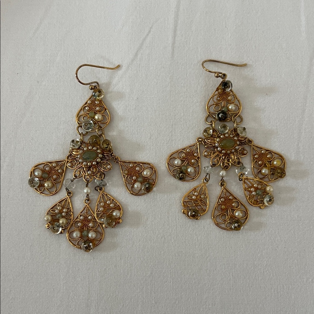 Gold Chandelier Earrings